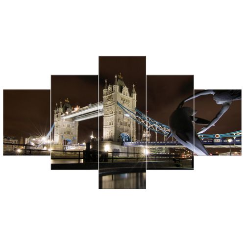 Obraz 125X70 Fontanna Przy Tower Bridge na Arena.pl