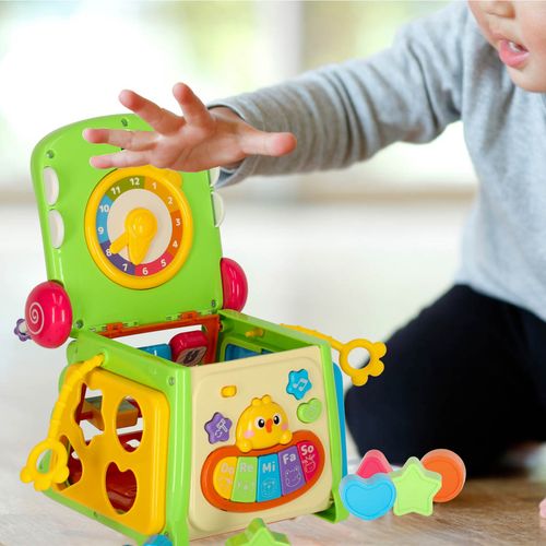 DLA NAJMŁODSZYCH  4W1KOSTKA EDUKACYJNA Z PIANINKIEM KROKODYL na Arena.pl