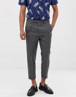 BURTON MENSWEAR SZARE SPODNIE CHINOSY 7/8 88U NG3__W32/L34