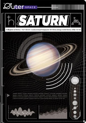 10X ZESZYT TOP 2000 A5 60 KARTEK, KRATKA +MARGINES, KOSMOS, PLANETY na Arena.pl