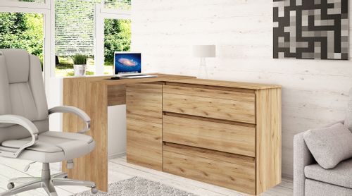 Biurko narożne MEGAN N5 białe na Arena.pl