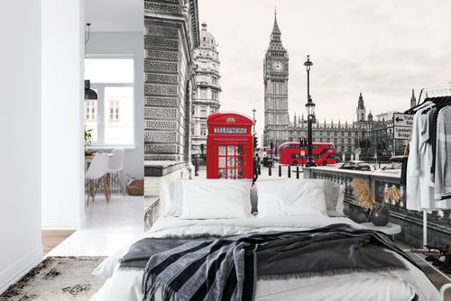 Fototapeta Londyn Czarno-Biała Flizelina 416x290 na Arena.pl