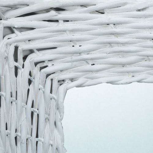 Lustro, Białe, 50X50 Cm, Wiklina na Arena.pl