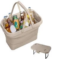 Kosz piknikowy składany silikonowy turystyczny stolik pojemnik