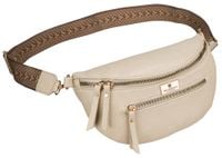 saszetka nerka damska miejska z paskiem elegancka z eko skóry peterson