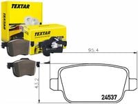 TEXTAR KLOCKI HAMULCOWE TYŁ FORD KUGA I S-MAX