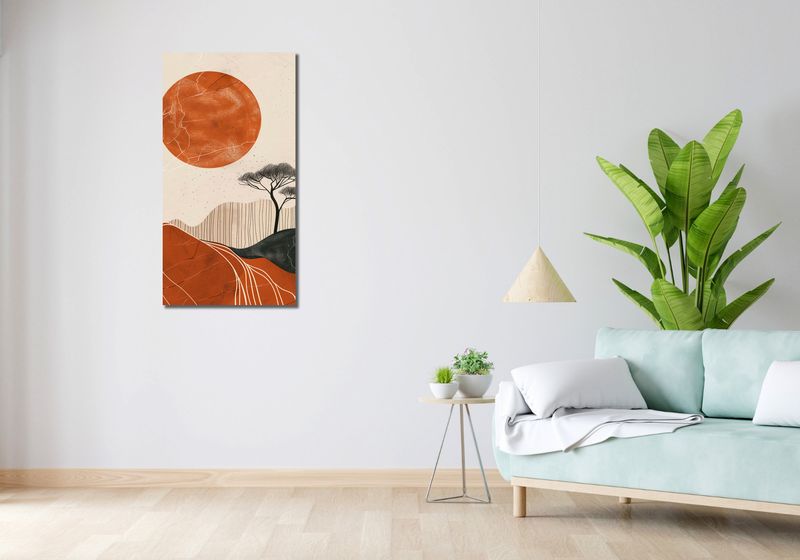 Obraz 50x100cm Afrykański Zachód Słońca zdjęcie 2