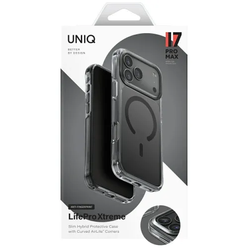 Etui UNIQ LifePro Xtreme Magclick Charging do iPhone 17 Pro Max - czarne na Arena.pl