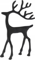 Figurka dekoracyjna bożonarodzeniowa czarny Renifer 18 x 30 cm
