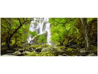 100X40CM WODOSPAD ZIELENI OBRAZ DREWNO