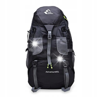 PLECAK GÓRSKI FREE KNIGHT CZARNY WODOODPORNY 50L TORBA TREKKING SPORTOWY