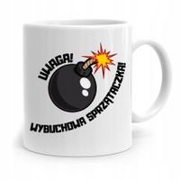 Dla Sprzątaczki Kubek Uwaga Bombowa Sprzątaczka Z Nadrukiem Ze Zdjęciem