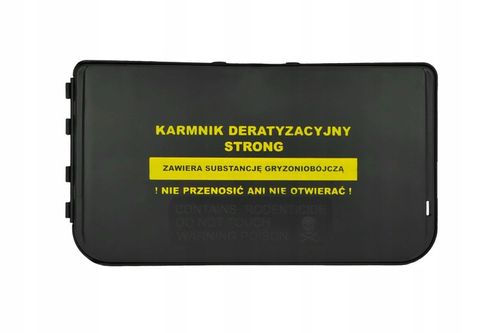 4X DUŻY KARMNIK NA TRUTKĘ STACJA DERTYZACYJNA NA MYSZY SZCZURY Z NADRUKIEM na Arena.pl