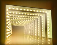 FOTOTAPETA ABSTRAKCJA ŚWIATŁA PRZEJŚCIE 3D LAMPY