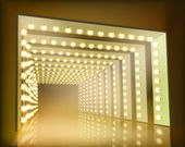 FOTOTAPETA ABSTRAKCJA ŚWIATŁA PRZEJŚCIE 3D LAMPY
