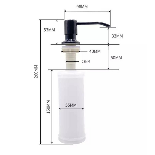 DELVANT DOZOWNIK PŁYNU MYDŁA ZLEWOZMYWAK SREBRNY na Arena.pl