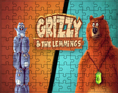 Puzzle Grizzy i Lemingi