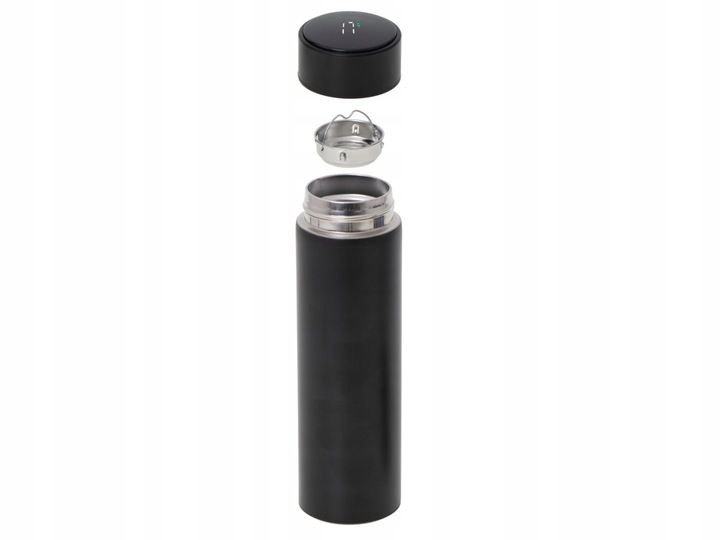 Kubek termiczny termos smart LED 500ml czarny zdjęcie 5