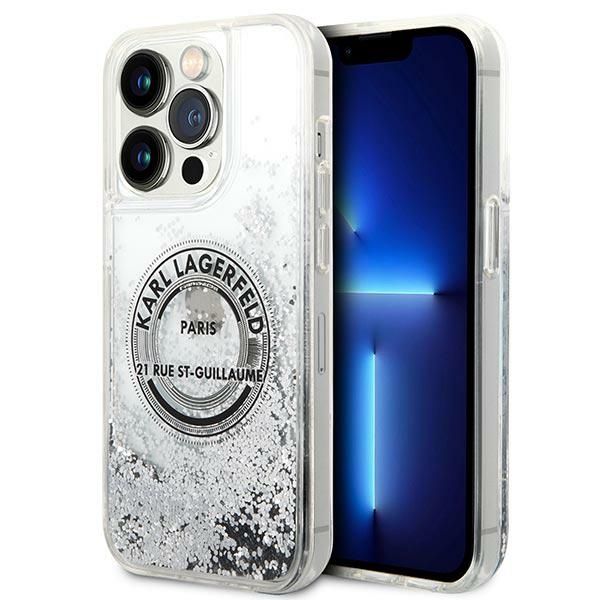 Etui Karl Lagerfeld do iPhone 14 Pro, Srebrny zdjęcie 1