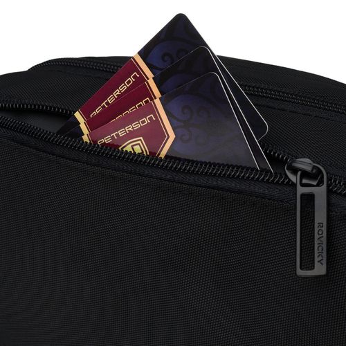 czarna, sportowa saszetka męska z cordury - rovicky na Arena.pl