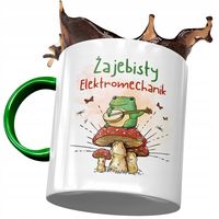 Kubek Zielony Elektromechanika Żajebisty Prezent Z Nadrukiem Ze Zdjęciem