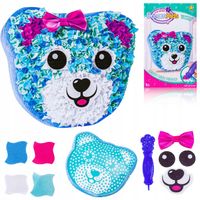 MASKOTKA Zestaw Do Szycia Wyszywanka Poduszka Pluszak NIEDŹWIADEK MISIU DIY