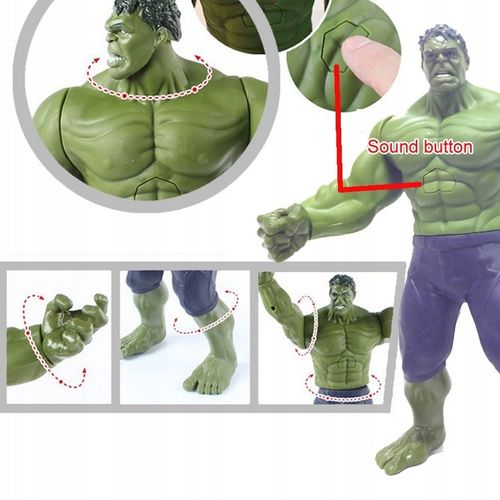 FIGURKA HULK DŹWIĘK ŚWIATŁO INTERAKTYWNA na Arena.pl