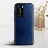 Etui AIORIA Vintage LEATHER do Huawei P40 Pro niebieski