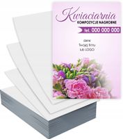 Ulotki A6 reklamowe firmowe KOMPOZYCJE KWIATOWE PROJEKT GRATIS 5000 szt