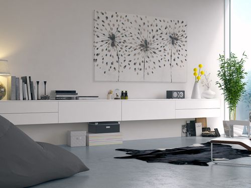 88401 Obraz na płótnie DMUCHAWCE BEŻ MINIMALIZM na Arena.pl