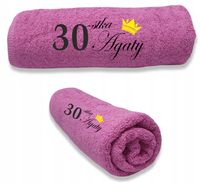 RĘCZNIK Z HAFTEM PREZENT NA URODZINY 18 30 40 50