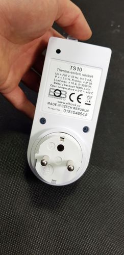 TERMOSTAT REGULATOR TEMPERATURY DO GNIAZDKA TS10 na Arena.pl