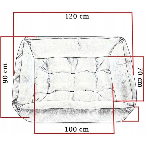 Legowisko dla psa łóżko 120x90 posłanie kojec kanapa solidne wodoodporne na Arena.pl