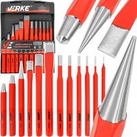 WYBIJAKI PRZECINAKI PUNKTAKI ZESTAW WYBIJAKÓW PRZECINAKÓW DŁUTO DO