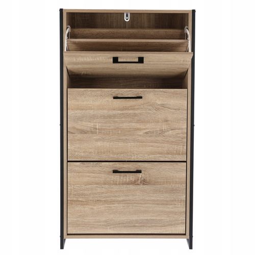 szafka na buty regał 3 komory obuwie komoda pojemna do przedpokoju loft na Arena.pl