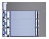 SFERA: Plakietka modułu z 2x4 przyciskami - 2X3 przyciski - Stalowoszara Legrand 352163