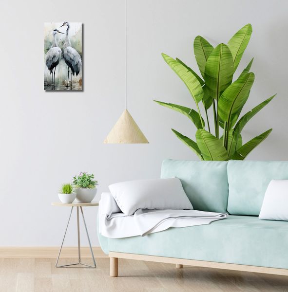 Obraz 20x40cm Tańczące Czaple zdjęcie 2