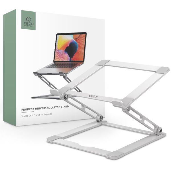 TECH-PROTECT PRODESK UNIVERSAL LAPTOP STAND SILVER zdjęcie 1