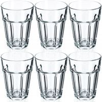 Komplet 6 Szklanek 370ml Szklanki Do Napojów Wody