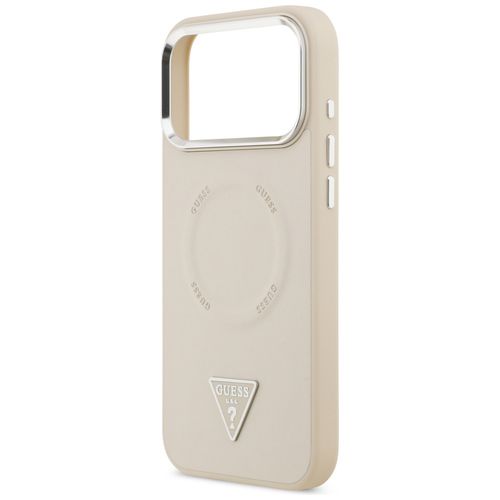 etui guess triangle logo magsafe do      iphone 17 pro beżowy na Arena.pl