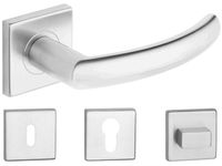 KLAMKA DRZWIOWA PROXIMA NIERDZEWNA KOMPLET ROZET