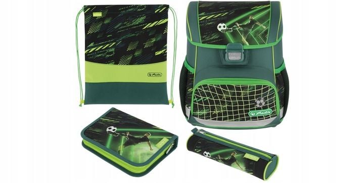 TORNISTER SZKOLNY HERLITZ LOOP PLUS PIŁKA NOŻNA ZESTAW KLASA 1-3 zdjęcie 9