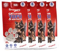 ŻWIREK TOFU Z BENTONITEM DLA KOTÓW MLECZNY 10kg - SNAPPY