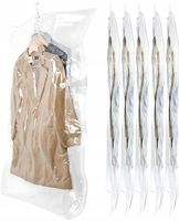 WORKI PRÓŻNIOWE Z WIESZAKIEM ZESTAW 5 SZTUK NA KURTKI PŁASZCZE MOCNE