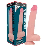 rockarmy kingcobra model silikonowy 24cm z przyssawką - beżowy