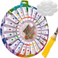 2 x Farby akrylowe Maaleo Duży zestaw 24x12ml intensywne kolory dla artystó