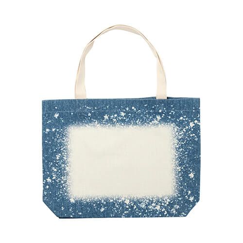 Torba na ramię Bleached Starry Denim do sublimacji zdjęcie 1