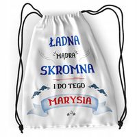 Plecak Dla Marysi Sportowy Szkolny Worek Torba Z Nadrukiem Ze Zdjęciem