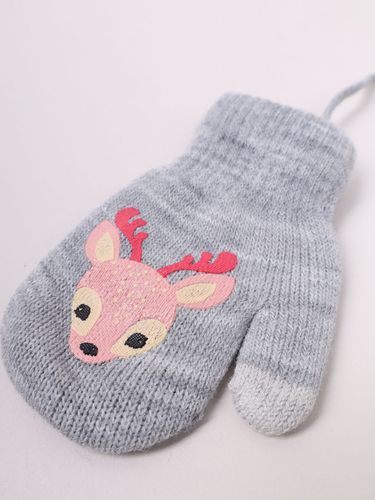 Rękawiczki dziewczęce jednopalczaste ze sznurkiem dotykowe 14 cm YOCLUB na Arena.pl