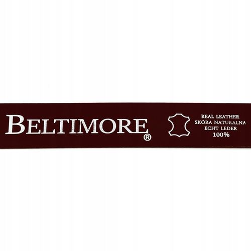 Skórzany pasek koniak do spodni szeroki BELTIMORE na Arena.pl